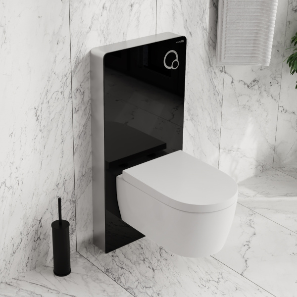 Пристенный модуль системы инсталляции для унитазов WasserKRAFT Naab 86TLT.040.PE.BL фото