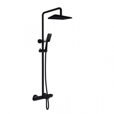 Душевая система (стойка) с термостатом Kaiser Elite 01182-2 черная фото