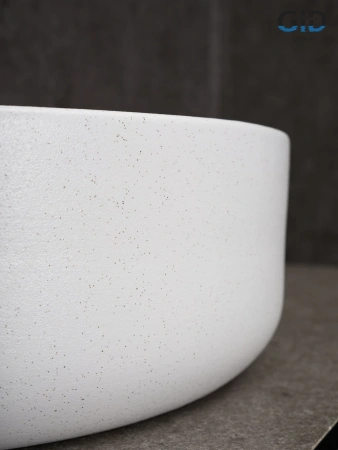 Накладная раковина GID N9013LS 52237 40x40 красная матовая / белый графит фото