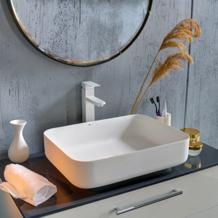 Накладная раковина Montebianco Loreto lungo 495 12017 49x36 фото