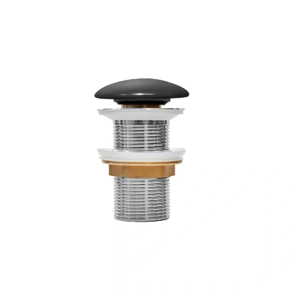 Донный клапан для раковины без перелива Iddis Optima Home OPHBM00i88 черный матовый фото