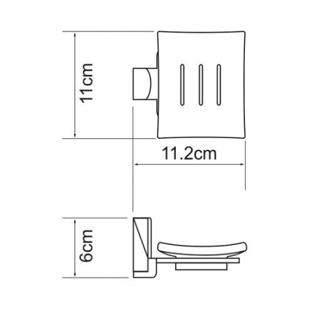 Мыльница настенная WasserKRAFT Leine K-5029WHITE фото