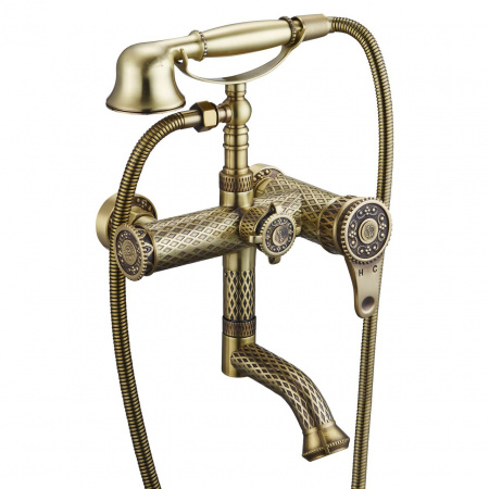 Смеситель для ванны с душем Zorg Antic A 400W-BR фото