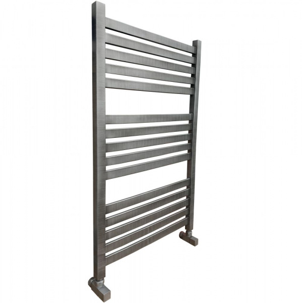 Водяной полотенцесушитель Ника Modern ЛМ 6 100/50 Matt Antique Silver с вентилями фото