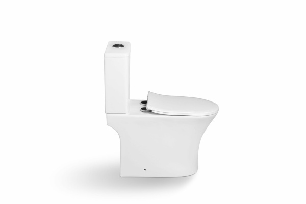 Унитаз напольный безободковый SantiLine SL-5022 с сиденьем фото