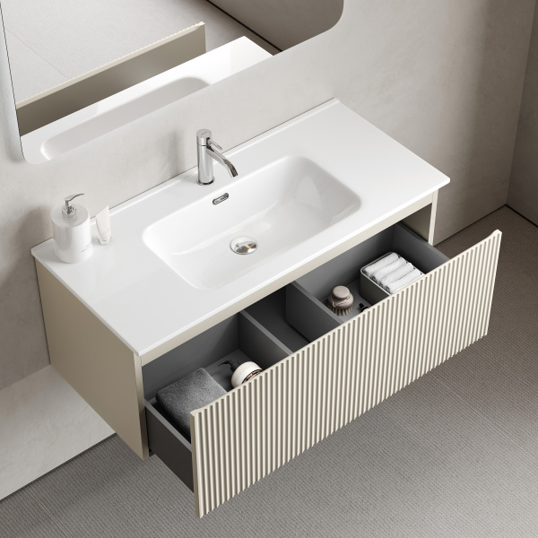 Тумба под раковину Sancos Snob R 1.0 SNR1.0100CE Beige Soft фото