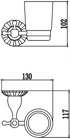 Стакан для зубных щеток Savol 89C S-08958C фото
