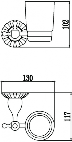Стакан для зубных щеток Savol 89C S-08958C фото