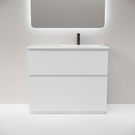 Тумба под раковину Sancos Folk Floor FL100FRW белая матовая фото