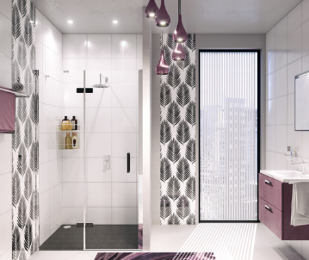 Душевая дверь WasserKRAFT Aller Black Matt 10H05LBLACK MATT L фото