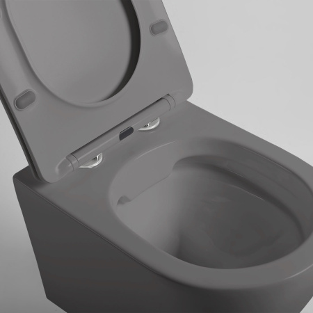 Подвесной унитаз безободковый Vincea Globo VT1-14SMA с сиденьем фото