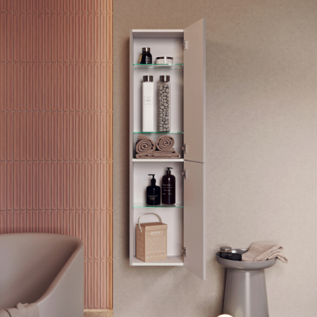 Шкаф-пенал Aqwella Pure PUR0535KS капучино светлый фото