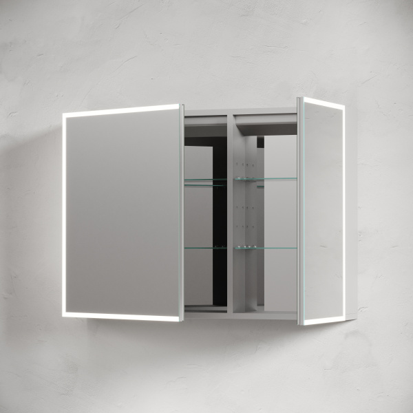 Зеркало-шкаф с подсветкой Sancos Evoke SC80100 100x70 фото