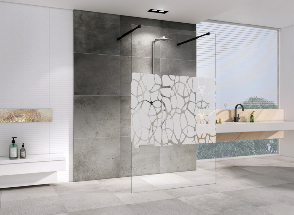 Душевая перегородка ABBER Immer Offen AG68100BF8 100 см фото