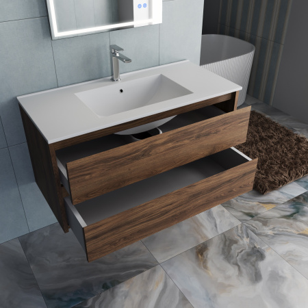 Тумба под раковину Vincea Gio VMC-2G100CO C.Oak 100 см фото