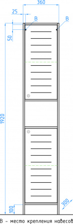 Шкаф-пенал Style Line Кантри 36 фото