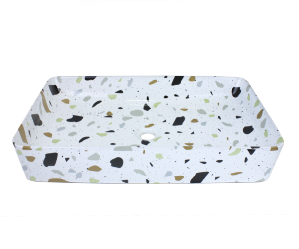 Накладная раковина Bronze de Luxe Терраццо 1061TR 60x35 фото