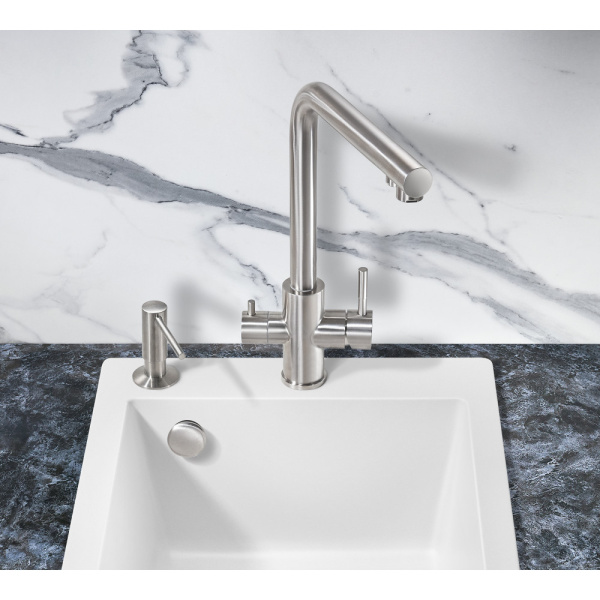 Смеситель для кухни под фильтр Milacio Ultra Bolvir MCU.553.SS нержавеющая сталь фото