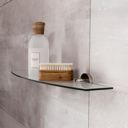 Полка стеклянная WasserKRAFT Tauber K-64424 никель фото