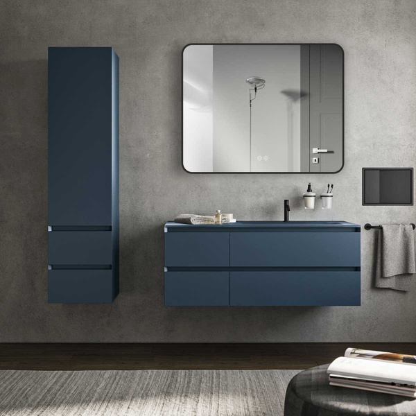 Зеркало с подсветкой Vincea LED VLM-3VC100B-2 черное, c сенсорным выключателем и диммером, с функцией антизапотевания 100x80 фото