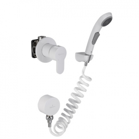 Гигиенический душ со смесителем Elghansa Round 34R0583-White (Set-51) фото