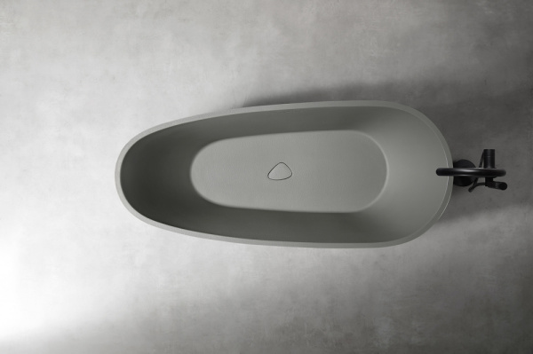 Ванна из искусственого камня Abber Dortmund AM9911MLG 170x75 светло-серая матовая  фото