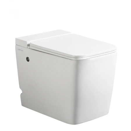 Унитаз приставной с импульсным смывом Abber Rechteck AC1212P с сиденьем микролифт фото