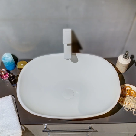 Накладная раковина Montebianco Loreto Cinque 400 12023 55x40 фото