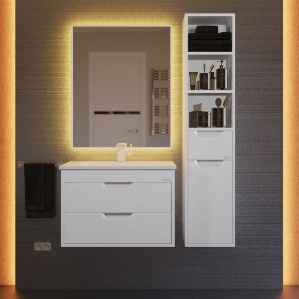 Тумба под раковину Uperwood Modul 65 2930205250 белая фото