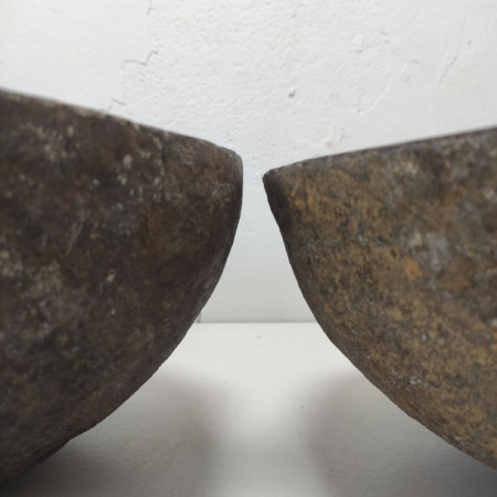 Раковина из речного камня ПАРА!!! RS01730 (55*42*15) фото