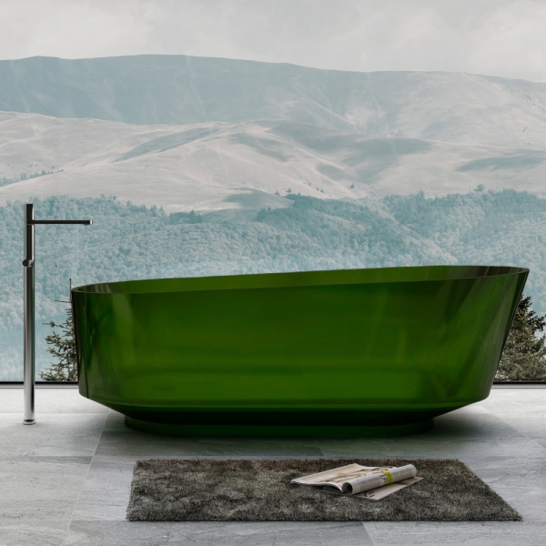 Ванна из полиэфирной смолы Abber Kristall AT9706Emerald 170x80 зеленая фото