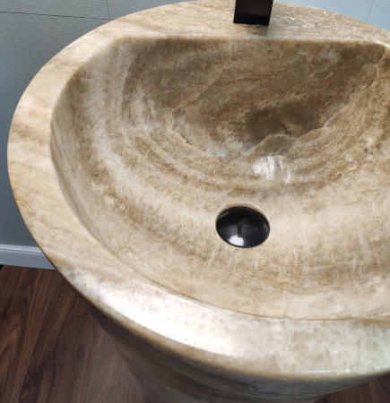 Раковина напольная из оникса Sunset ON-01352 (45*45*90) фото