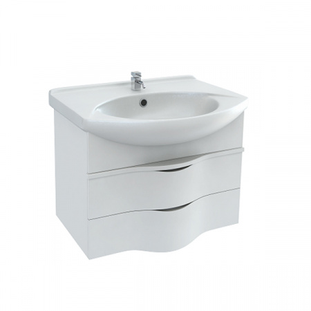 Тумба Bas Опера с раковиной Dreja Лагуна 85 см фото