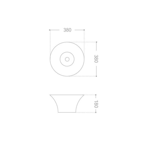 Накладная раковина Abber Bequem AC2125 38x38 фото