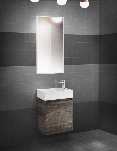 Зеркало в алюминиевой раме BelBagno SPC-AL-500-900 50x90 сатин фото