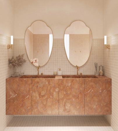 Зеркало в тонкой раме Art-Zerkalo Milis Gold SM130GL 55x89 золото фото