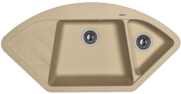 Кухонная мойка ВЕСТА Florentina 20.285.Е1005 бежевый фото