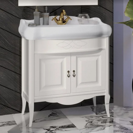 Тумба с раковиной Opadiris Лоренцо 80 Z0000008220 белая фото