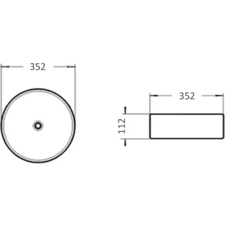 Накладная раковина Comforty 9111MB 00-00007658 35x35 черная матовая фото