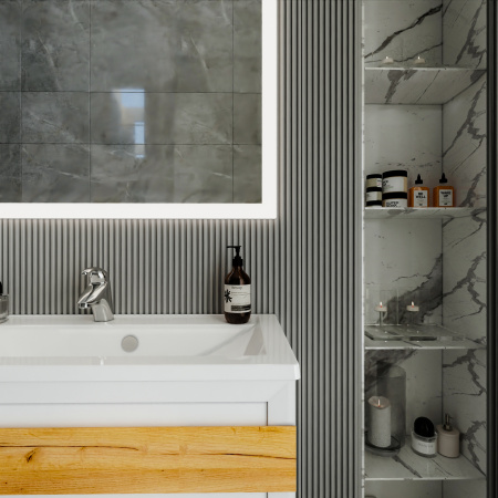 Тумба с раковиной Бриклаер Берлин 100 4627125416095 фото