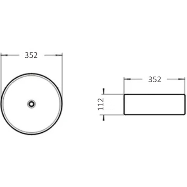 Накладная раковина Comforty 9111MB 00-00007658 35x35 черная матовая фото