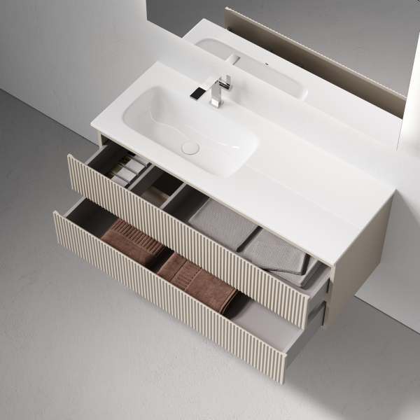 Тумба под раковину Sancos Snob R SNR120LCE Beige Soft фото