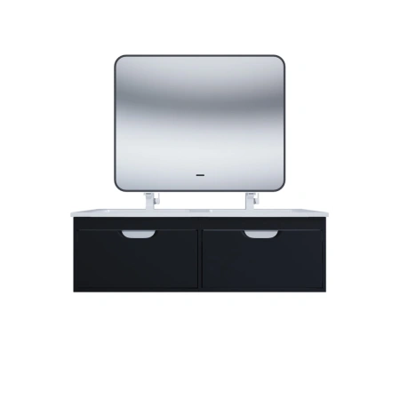 Тумба под двойную раковину Uperwood Modul 120 TModul120B черная фото