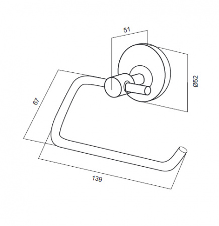Держатель для туалетной бумаги Am.Pm Bliss A5534164 фото