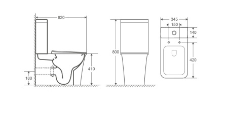 Унитаз напольный Cerutti SPA Arno CT7838 с сиденьем фото
