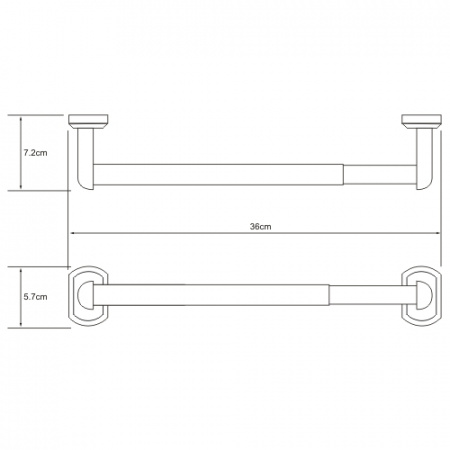 Держатель бумажных полотенец WasserKRAFT Oder K-3091 32 см фото