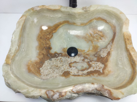 Накладная раковина из оникса Erozy Green Big EO-00859 (63*53*15cм) фото