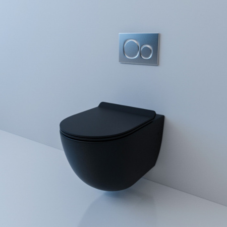 Унитаз подвесной Esbano Garcia Matt Black ESUPGARCBM фото