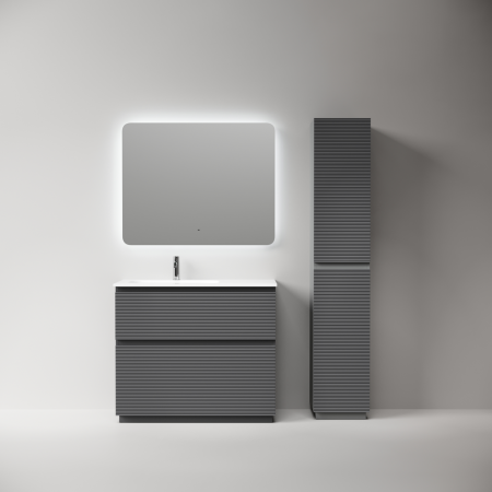 Тумба под раковину Sancos Folk Floor FL100FLGS Grey soft фото