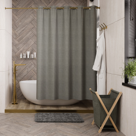 Текстильная шторка для ванны WasserKRAFT Isen SC-40202 фото